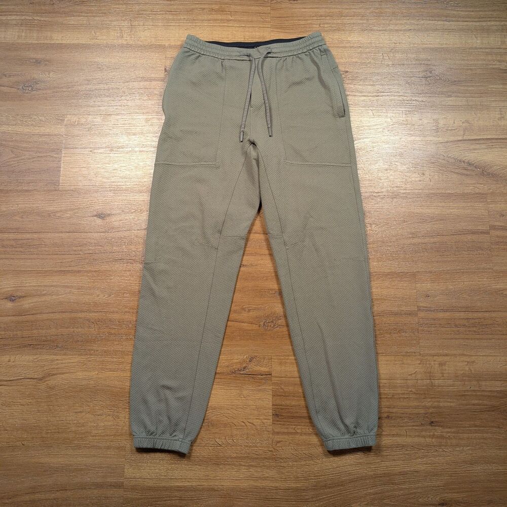 Lululemon At Ease Jogger Pants Mens Small Green Workout Training Warm Up